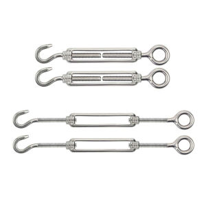 Turnbuckle Lsqurel 304 Stainless Steel Turnbuckle Hook and Eye Heavy Duty Tensioner Adjustable Shade Sail Hardware