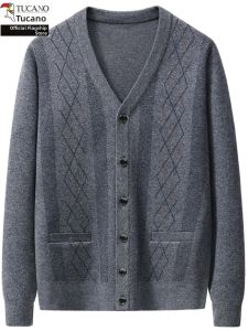 TUCANO | Elderly Mens Cardigan Sweater Striped