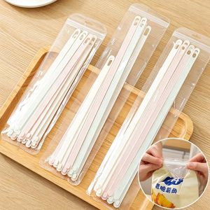 12 cái/gói Đa Chức Năng Thực Phẩm túi bảo quản kẹp niêm phong Độ Ẩm dán kín chống Dải gia vị nhà bếp Organizer Clip