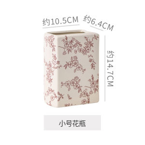 Hũ Đựng Đồ Bằng Gốm Sứ Kiểu Pháp INS Dùng Trong Nhà Bếp Bình Hoa Trang Trí Phòng Khách Bình Đựng Sách Phụ Kiện Chụp Ảnh