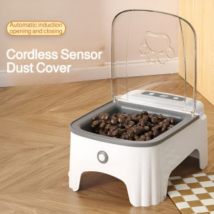 2025 New Smart Control Pet Induction Feeder Ngo Automatic Induction Cover Opening Moisture-Proof Neck Protection