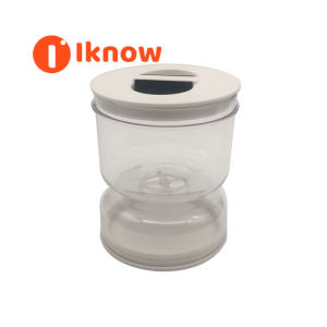 I know New kitchen wet dry separation kimchi jar Pickle Jar wet dry distributor hourglass jar plastic container
