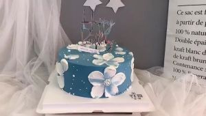 Nijito - Gold Silver Black Acrylic Star Love Happy Birthday Cake Topper Topping Cake Party Decoration Wedding Kek Stick