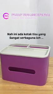 ( BISA COD ) PROMO KOTAK TISSUE MULTIFUNGSI / KOTAK TISU MINIMALIS / Tempat Tisu + Stand Phone Holder / Home Office Décor / BOX ORGANIZER / TISSUE BOX