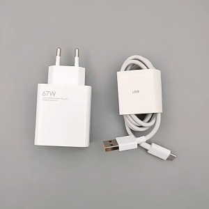 For Xiaomi 67W Turbo Fast Charger Adapter EU Plug with 6A Usb Type C Cable for Xiaomi 13 12T 11T Pro 12 Pro Redmi Note 12 11S 10 Pro 9 Pro Poco F5 X5 GT X4 F4 M4 Max Smartphone Fast Charging