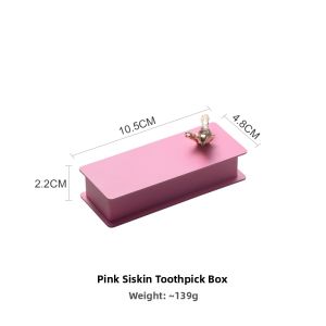 OUDING | Cute Pink Toothpick Holder Home Restaurant Use