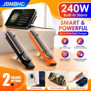 【Local Delivery】 240W USB C to C OTG Adapter with E-Marker Chip 360° Foldable Phone Stand 480Mbps Data Sync Fast Charging Adapter for i-Phone 15/16 i-Pad Samsung