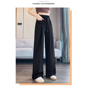 Quick Dry Straight Leg Thin Outdoor Womens Spring Autumn Capri Pants Breathable High Waist Slimming Wide Leg Sun Protection