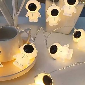 6M 40LED Astronaut Strings Light Party Decoration Lights Battery/USB Powered Suitable For Patio Home Wedding Party