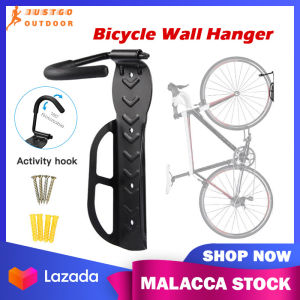 Bicycle Wall Mount Hanger - Space Saving Bike Rack Hook - 30kg Load Capacity - Heavy-Duty Coated Steel - Scratch Protection - Fast Delivery