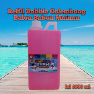 isi ulang 1000 ml bubble balon gelembung/ bubble stik bubble camera