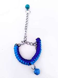 Adjustable Squirrel Eye Fly Squirrel Traction Rope Chain Link for Hamster Guinea Pig Flower Rat Small Bell Necklace Toy