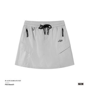 PSO Brand Outdoor Casual Workwear Short Skirt A-Line Slimming Half Skirt Embroidered Windbreaker Polyester Fabric Summer Collection