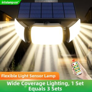 YINGLANGZHIGUANG | Solar Outdoor Lighting Wall Lamp Warm Yellow