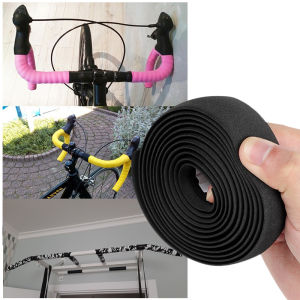 1pair Handle Bar Tape Road Bike Drop Bar Tape with Bar Plugs Camouflage Non-Slip Belt