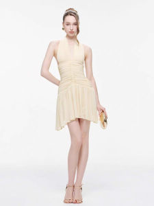 Sultry Deep V-Neck Hanging Dress