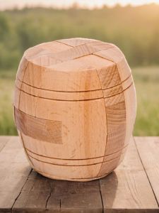 Wooden Burr Puzzle Six-Way Nine-Way Topology Unwrapping Mathematical Geometric Model Craft Commemorative Creative Gift