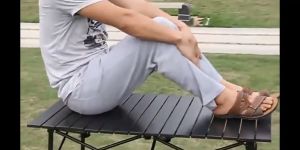 LIYIT โต๊ะแคมป์ปิ้ง โต๊ะพับได้ โต๊ะพับแคมป์ปิ้ง Folding table แบบพกพา เหล็ก, กลางแจ้ง, ในร่ม แบบพกพาสะดวก โต๊ะพับ โต๊ะปิกนิก