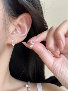 YUCOO | Meteor Trajectory Design S925 Silver Earrings