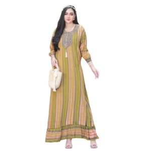 Gamis Salur Rayon Premium Dress Rainbow Pelangi Gamis Model Terbaru 2024