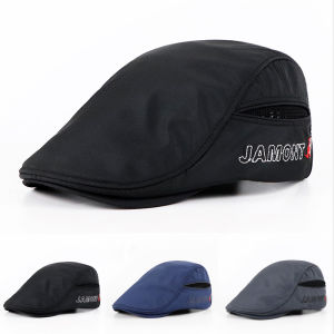 Spring Summer Mesh Hat Mens Breathable Beret Sun-Proof Peaked Cap Female Youth Painter Cap Mesh Forward Hat