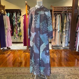 Tania Dress Viscos by Dian Pelangi LIMITED EDITION Busana Muslim Baju Maxi Gamis Abaya Kaftan Gaun Busui Pesta Kondangan Pernikahan Lebaran Formal Wanita Hijaber Cantik Anggun Modis Modern Elegan Mewah Model Korea Terbaru Motif Batik Abstrak Kekinian