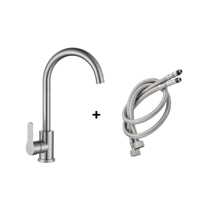 Vòi Chậu Rửa Nhà Bếp Bằng Thép Không Gỉ Có Giao Diện Vòi 3/8 "hoặc 1/2" Cần Gạt Tay Cầm Đơn Cho Vòi Nước Lọc Nước Nóng Lạnh