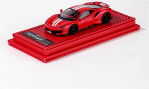 Rotating Wheel RW 1:64 488 Pista Hard Top Car Model High Quality Collectible Vehicle Toy for Fans And Collectors