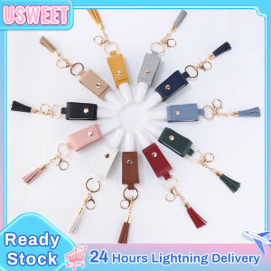 Portable Hand Sanitizer Holder Leather Key chain Various Colors Available Alcohol Spray Bottle