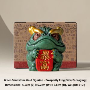 JISU | Prosperity Toad Decorative Sculpture Mini Aquarium Landscape