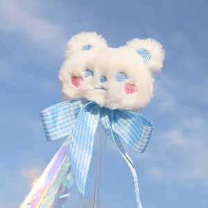 【Meoof】 Cat Teaser Toys Tassels Colored Ribbon Bear Cat Teaser Stick Bell Cat Interactive Toys 猫玩具逗猫棒长杆小熊彩带流苏铃铛逗猫杆互动自嗨耐咬