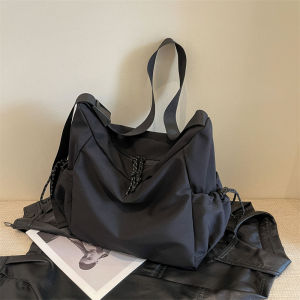 Spring 2025 Womens Large Capacity Fashionable Versatile Single Shoulder Tote Bag Lightweight Crossbody Bag Daily Match Nylon