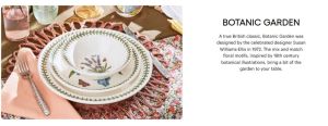 【Portmeirion】 Botanic Garden Rectangular Tray 36.8cm