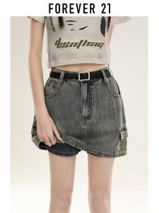 สูง เอว ทรงเอ Mini กระโปรง ผู้หญิง ฤดูร้อน ชุดทํางานอเมริกันใหม่ เดนิม กระโปรง เดรสรัดรูป กางเกง ผ้าฝ้าย Blend ซิป ปิด