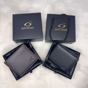 [FREE BOX]DOMPET KULIT SHORT WALLET 100%COW LEATHER KULIT LEMBU GOOD QUALITY LELAKI DOMPET MEN BIRTHDAY GIFT READY STOCK