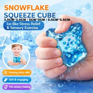 Needoh Squishy Fidget Toy Ice Cube Squishy Squeeze Toys For Kids Adult Relieve Anxiety Stress Reliever Toy