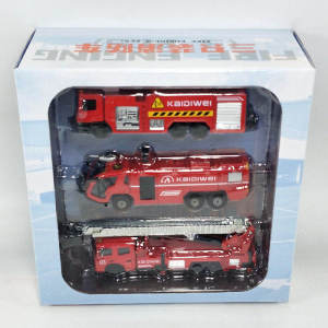 Fire Truck Toy Suit Ladder Water Pot Fire Truck Airport Fire Alloy Car Model Metal Toy Suit
