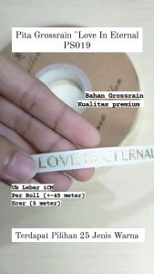 Pita Grossgrain BEST WISHES - Pita Salur Love Is Eternal - Pita Kado - Aksesoris PS019 PS020 PS021