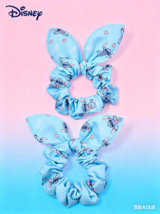 2 pieces of Disney licensed digital printed Stitch ear headbands cute and trendy hair accessories.