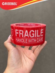 GREEBEL Lakban Fragile / Selotip Fragile 48 MM X 72 YARD (PER PCS) / Opp Tape