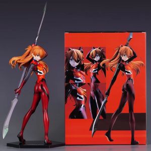 Anime Evangelion Asuka Langley Soryu Action Figure - Battle Dress Pretty Girl Collectible Toy Model for Fans