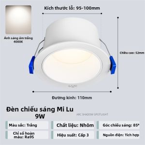 NVC | Đèn Downlight Chôn Nổi Chống Loá