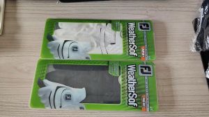 FJ ถุงมือผู้ชายสําหรับเล่นกอล์ฟ หนัง PU ทนทาน ไมโครไฟเบอร์ถุงมือกอล์ฟระบายอากาศสำหรับผู้ชาย