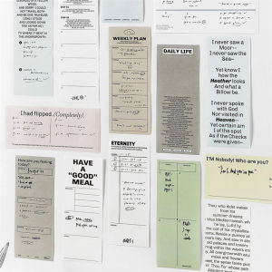 Simple Daily Miss You Series Sticky Notes Book PaperMore Parchment Decoration Scrapbooking Base Material Paper Thin Texture