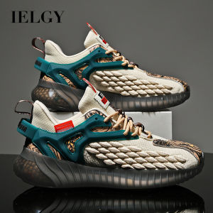 IELGY Mens Shoes Dragon Scale Sports Running Shoes Mens Casual Mesh Breathable Shoes
