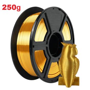 Cuộn Sợi Nhựa In 3D 250g Đường Kính 1.75mm Màu Vàng Óng Ánh & Bạc Óng Ánh Độ Chính Xác Cao In Mượt Mà Tương Thích Với Hầu Hết Máy In 3D FDM