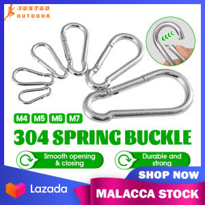 Stainless Steel 304 Spring Carabiner Snap Hook Carabiner  Spring Snap Hook Keychain Quick Link Lock Buckle