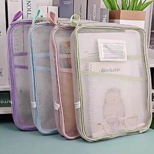 Mumystation Tas Penyimpanan Dokumen Folder Portabel Jaring Penyimpanan Kertas