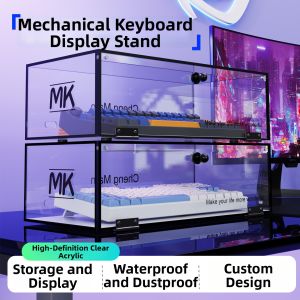 TAOXIAOHE | Transparent Acrylic Dustproof Keyboard Display Stand