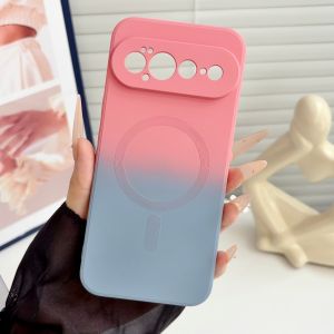 Gradient Color For Magsafe Magnetic Charge Phone Case For Google Pixel 11 10 9 Pro XL 10A 9A 8A Shockproof Soft Silicone Cover